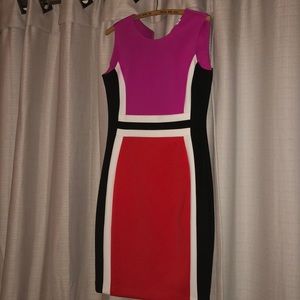 Calvin Klein colorblock dress